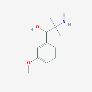molecular formula C11H17NO2 B8572777 alpha-(1-Amino-1-methylethyl)-3-methoxybenzenemethanol 