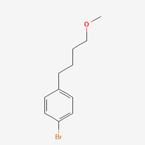 molecular formula C11H15BrO B8572863 1-Bromo-4-(4-methoxybutyl)benzene 