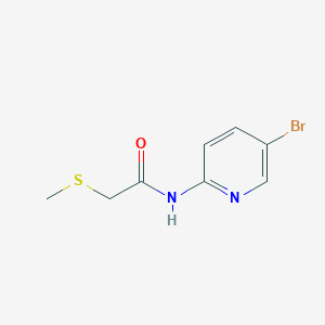 molecular formula C8H9BrN2OS B8572890 N-(5-bromo-pyridin-2-yl)-2-methylsulfanyl-acetamide 