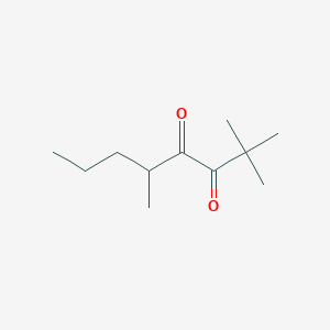 molecular formula C11H20O2 B8572899 Heptanedione, tetramethyl- CAS No. 92353-22-5