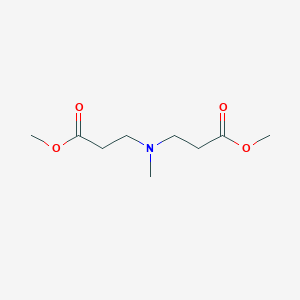 molecular formula C9H17NO4 B085729 Methyl N-(3-methoxy-3-oxopropyl)-N-methyl-beta-alaninate CAS No. 105-71-5