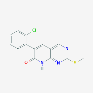 6-(2-Chlorophenyl)-2-methylthio-pyrido[2,3-d]pyrimidin-7-ol