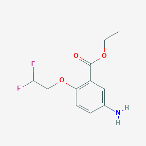 Ethyl 5-amino-2-(2,2-difluoroethyl)oxy-benzoate