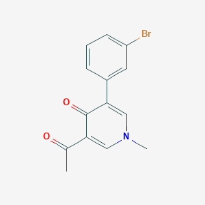 3-Acetyl-5-(3-bromophenyl)-1-methylpyridin-4(1H)-one