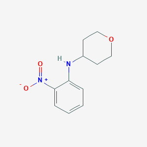 molecular formula C11H14N2O3 B8573060 (2-Nitrophenyl)(tetrahydropyran-4-yl)amine 