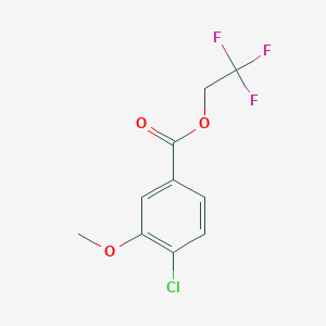 molecular formula C10H8ClF3O3 B8573086 2,2,2-Trifluoroethyl 4-chloro-3-methoxybenzoate CAS No. 189942-73-2