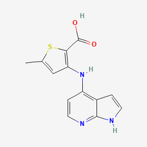 5-Methyl-3-(1H-pyrrolo[2,3-b]pyridin-4-ylamino)-thiophene-2-carboxylic acid