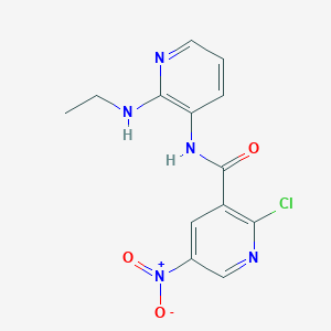 2-Chloro-N-[2-(ethylamino)pyridin-3-yl]-5-nitropyridine-3-carboxamide