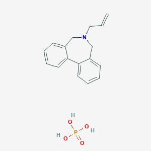 molecular formula C17H20NO4P B085732 Azapetine phosphate CAS No. 130-83-6