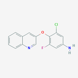 3-Chloro-5-fluoro-4-(quinolin-3-yloxy)phenylamine