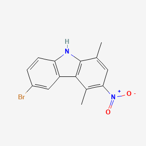 9H-Carbazole, 6-bromo-1,4-dimethyl-3-nitro-