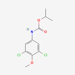 molecular formula C11H13Cl2NO3 B8573233 Propan-2-yl (3,5-dichloro-4-methoxyphenyl)carbamate CAS No. 84970-52-5