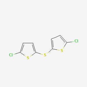 molecular formula C8H4Cl2S3 B8573251 Thiophene, 2,2'-thiobis[5-chloro- CAS No. 53381-41-2