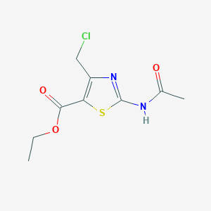 Ethyl 2-(acetylamino)-4-(chloromethyl)-1,3-thiazole-5-carboxylate