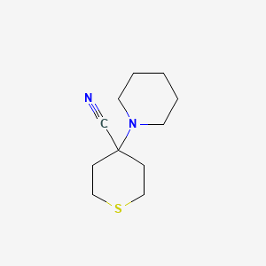 4-Piperidino-tetrahydro-4h-thiopyran-4-carbonitrile