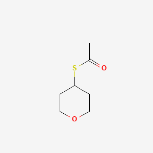 molecular formula C7H12O2S B8573453 S-Tetrahydro-2H-pyran-4-YL ethanethioate 