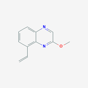 molecular formula C11H10N2O B8573469 2-Methoxy-8-vinyl-quinoxaline 