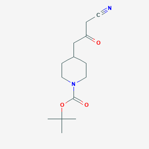 Tert-butyl 4-(3-cyano-2-oxopropyl)piperidine-1-carboxylate