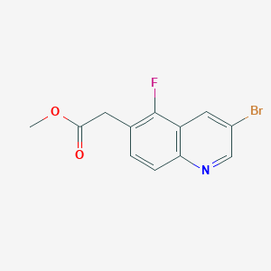 (3-Bromo-5-fluoro-quinolin-6-yl)-acetic acid methyl ester