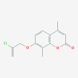 7-[(2-Chloroprop-2-en-1-yl)oxy]-4,8-dimethyl-2H-1-benzopyran-2-one