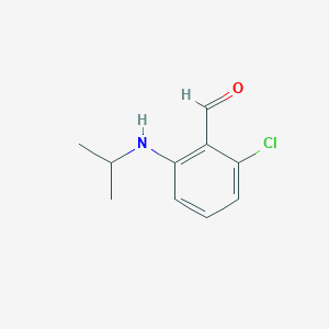 molecular formula C10H12ClNO B8573513 2-Chloro-6-(isopropylamino)benzaldehyde 