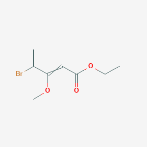 Ethyl 4-bromo-3-methoxypent-2-enoate
