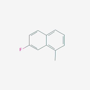 molecular formula C11H9F B8573539 7-Fluoro-1-methylnaphthalene 