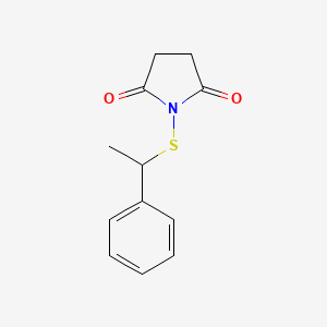 1-[(1-Phenylethyl)sulfanyl]pyrrolidine-2,5-dione