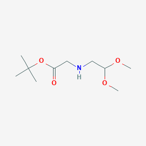 molecular formula C10H21NO4 B8573669 N(2,2-dimethoxyethyl) glycine tert-butyl ester 
