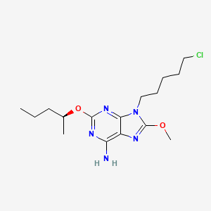(S)-9-(5-chloropentyl)-8-methoxy-2-(pentan-2-yloxy)-9H-purin-6-amine