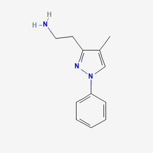 2-(4-Methyl-1-phenyl-1H-pyrazol-3-yl)ethanamine
