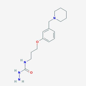 N-(3-{3-[(Piperidin-1-yl)methyl]phenoxy}propyl)hydrazinecarboxamide