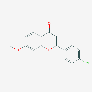 molecular formula C16H13ClO3 B8573857 7-Methoxy-4'-chloroflavanone 