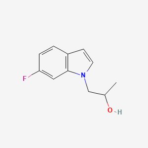 molecular formula C11H12FNO B8573946 (RS)-1-(6-fluoro-indol-1-yl)-propan-2-ol 