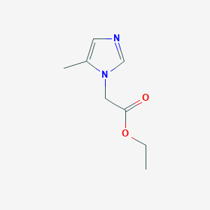 molecular formula C8H12N2O2 B8573975 Ethyl 5-methylimidazol-1-ylacteate 