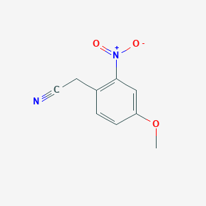 molecular formula C9H8N2O3 B008574 2-(4-甲氧基-2-硝基苯基)乙腈 CAS No. 105003-90-5