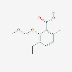 molecular formula C12H16O4 B8574154 Ethyl 2-methoxymethoxy-6-methylbenzoic acid 
