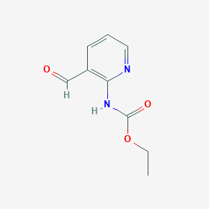 molecular formula C9H10N2O3 B8574278 Ethyl 3-formylpyridin-2-ylcarbamate 