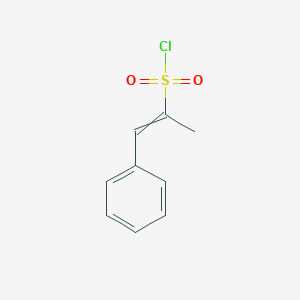 molecular formula C9H9ClO2S B8574282 1-Phenylprop-1-ene-2-sulfonyl chloride CAS No. 56753-72-1