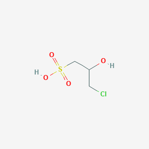 molecular formula C3H7ClO4S B085743 3-Chloro-2-hydroxypropane-1-sulfonic acid CAS No. 107-57-3