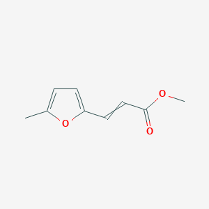 molecular formula C9H10O3 B8574380 Methyl 3-(5-methylfuran-2-yl)prop-2-enoate CAS No. 64154-14-9