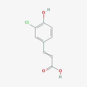molecular formula C9H7ClO3 B8574427 3-CHLORO-4-HYDROXYCINNAMIC ACID CAS No. 52507-43-4