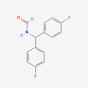molecular formula C14H11F2NO B8574463 N-[Bis(4-fluorophenyl)methyl]formamide CAS No. 648893-89-4