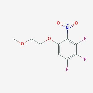 molecular formula C9H8F3NO4 B8574494 1,2,3-Trifluoro-5-(2-methoxyethoxy)-4-nitrobenzene CAS No. 923033-14-1