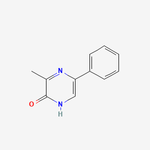 molecular formula C11H10N2O B8574702 3-Methyl-5-phenylpyrazine-2-ol 