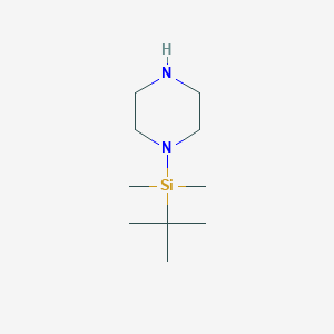 molecular formula C10H24N2Si B8574726 1-[tert-Butyl(dimethyl)silyl]piperazine CAS No. 138938-64-4