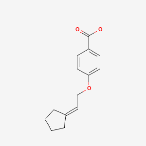 molecular formula C15H18O3 B8574819 Methyl 4-(2-cyclopentylideneethoxy)benzoate 