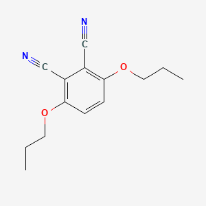 molecular formula C14H16N2O2 B8574965 3,6-Dipropoxybenzene-1,2-dicarbonitrile CAS No. 116453-87-3