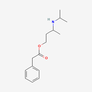 molecular formula C15H23NO2 B8574982 3-[(Propan-2-yl)amino]butyl phenylacetate CAS No. 671821-83-3