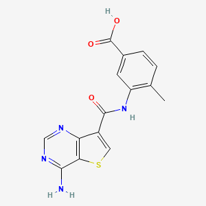 3-(4-Aminothieno[3,2-d]pyrimidine-7-carboxamido)-4-methylbenzoic acid